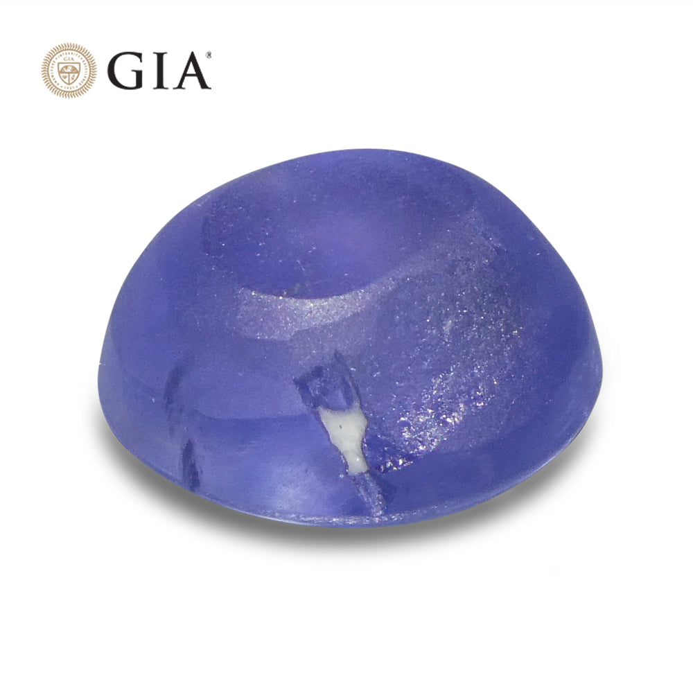 4.75ct Oval Cabochon Blue Star Sapphire GIA Certified Sri Lanka - Skyjems Wholesale Gemstones