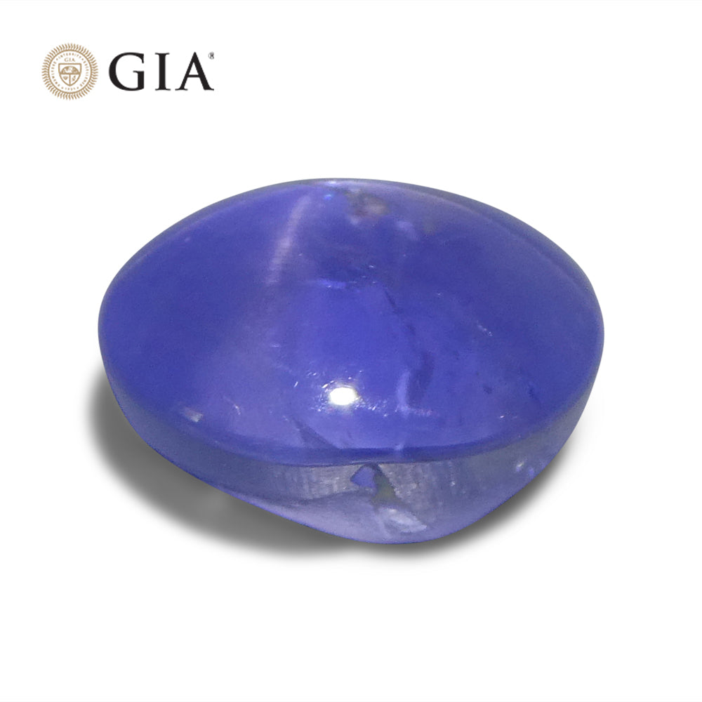 4.75ct Oval Cabochon Blue Star Sapphire GIA Certified Sri Lanka - Skyjems Wholesale Gemstones