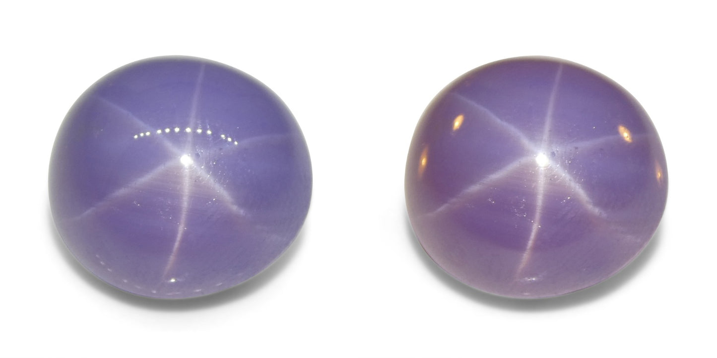 26.92ct Oval Double Cabochon Violetish Blue to Purple Star Sapphire GIA Certified Sri Lanka - Skyjems Wholesale Gemstones