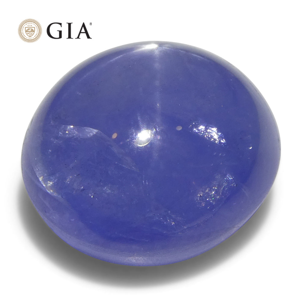 8.85ct Oval Blue Star Sapphire GIA Certified Sri Lanka Unheated - Skyjems Wholesale Gemstones