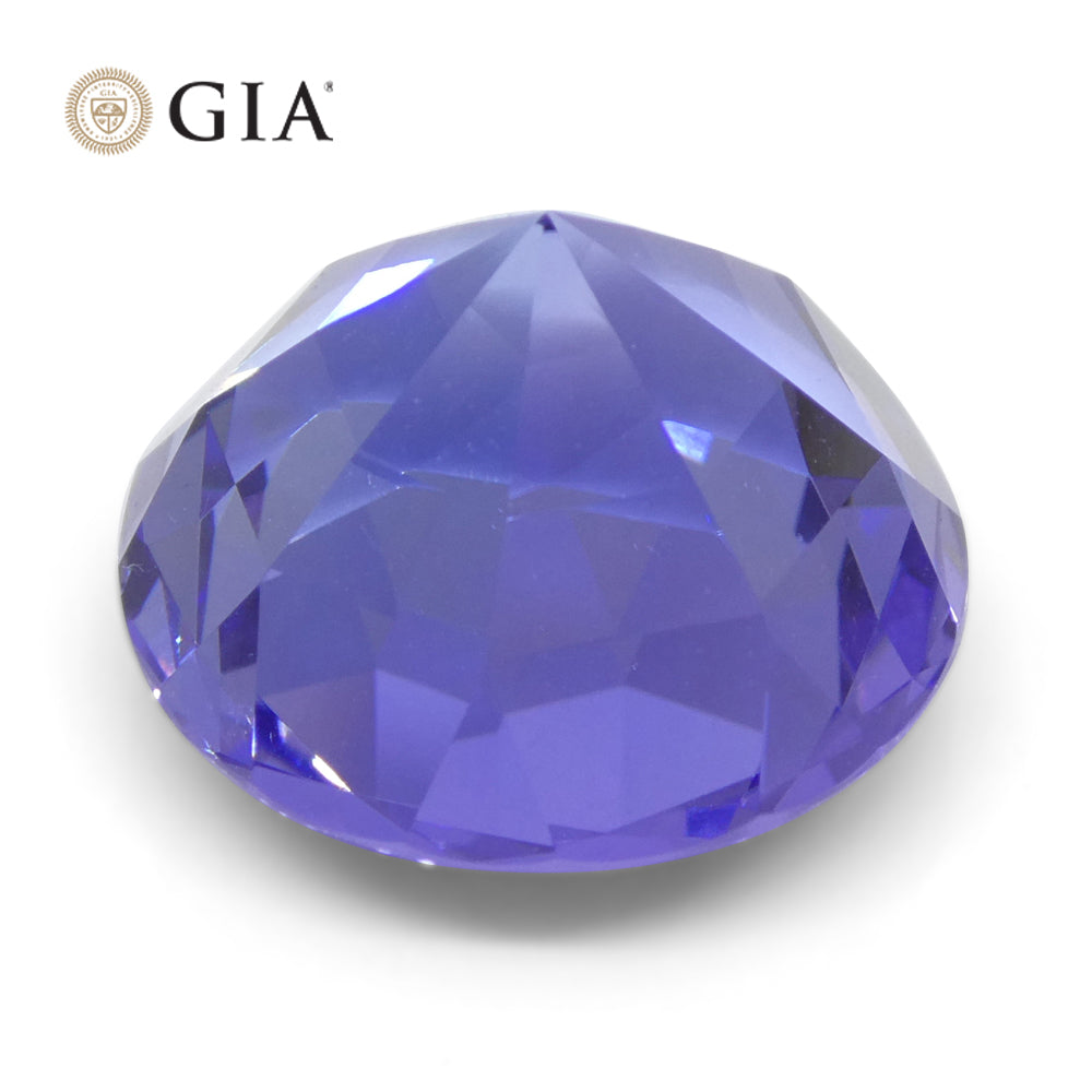 13.17ct Round Violet-Blue Tanzanite GIA Certified Tanzania - Skyjems Wholesale Gemstones