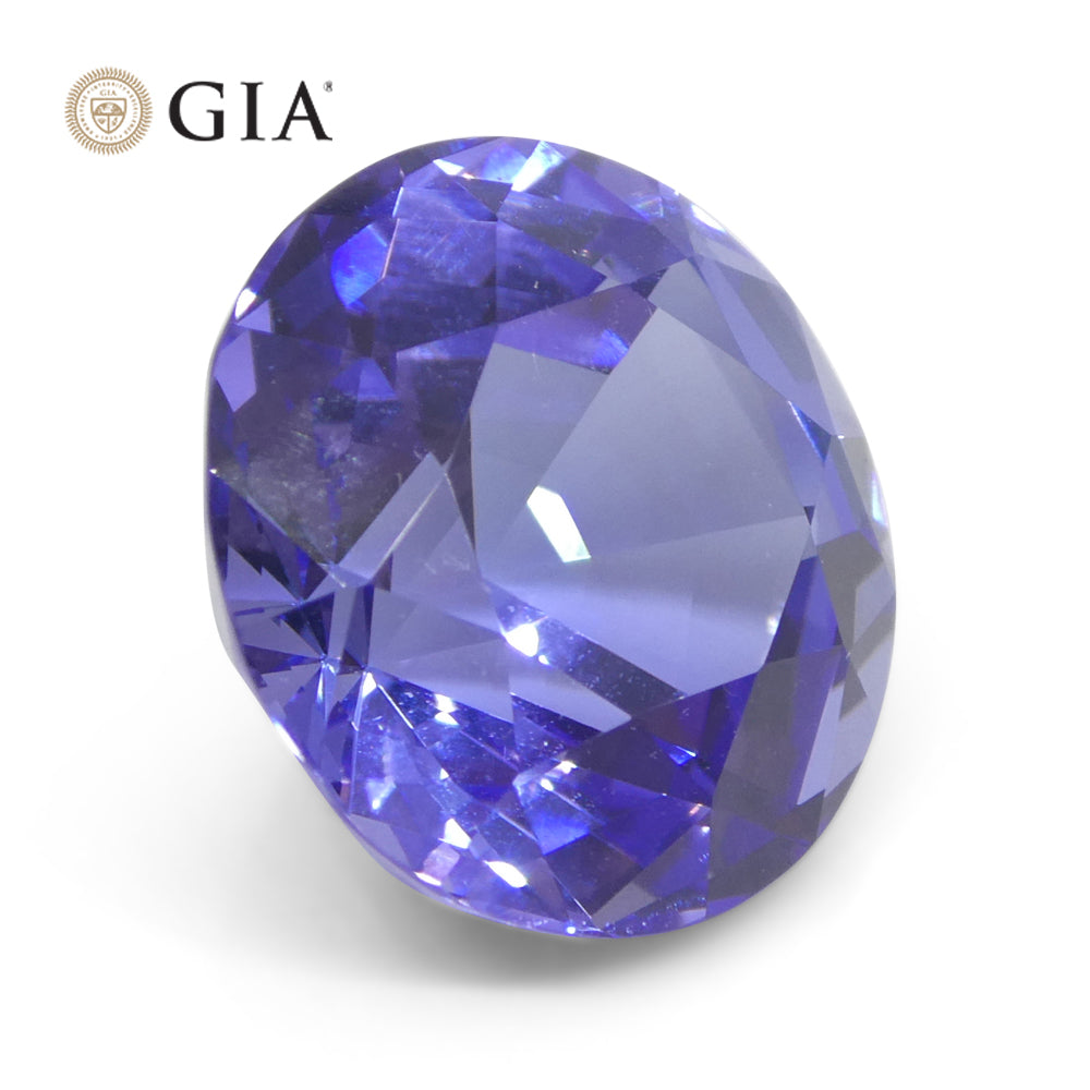 13.17ct Round Violet-Blue Tanzanite GIA Certified Tanzania - Skyjems Wholesale Gemstones