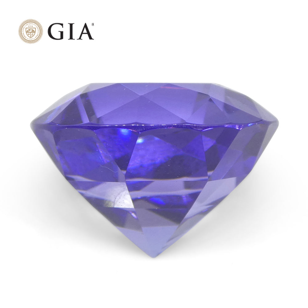 13.17ct Round Violet-Blue Tanzanite GIA Certified Tanzania - Skyjems Wholesale Gemstones