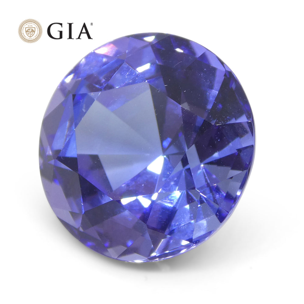 13.17ct Round Violet-Blue Tanzanite GIA Certified Tanzania - Skyjems Wholesale Gemstones