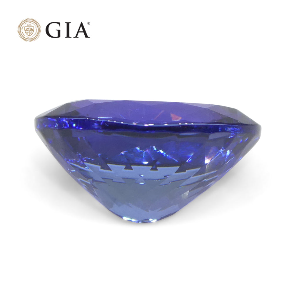 4.43ct Oval Violet-Blue Tanzanite GIA Certified Tanzania - Skyjems Wholesale Gemstones