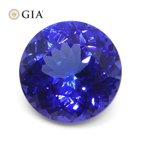 4.08ct Round Violet-Blue Tanzanite GIA Certified Tanzania