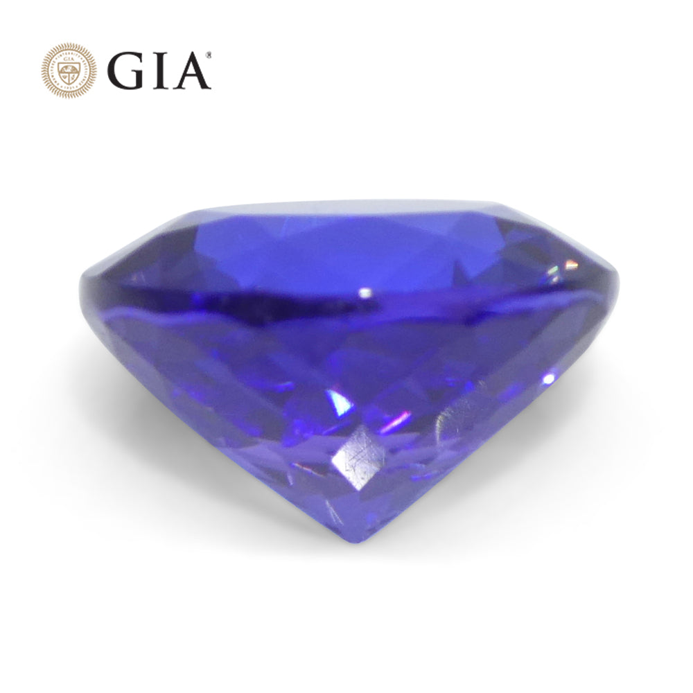 4.08ct Round Violet-Blue Tanzanite GIA Certified Tanzania - Skyjems Wholesale Gemstones