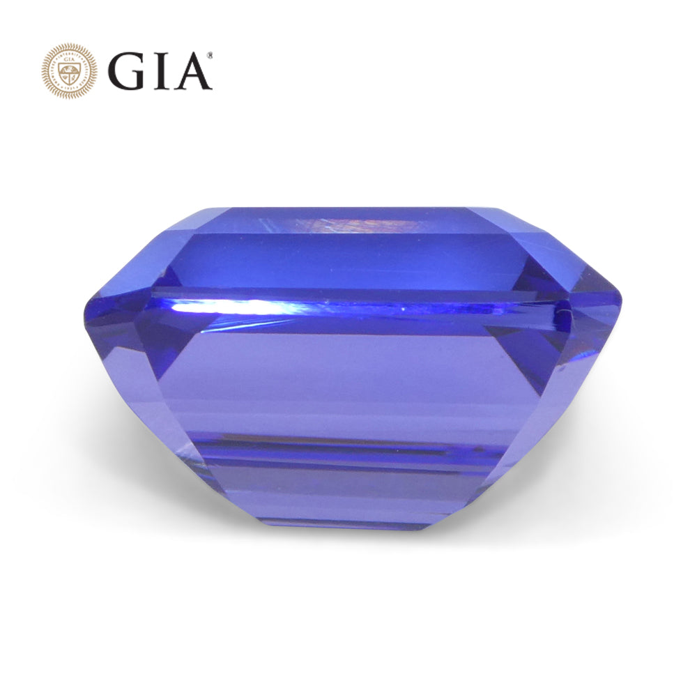 5.77ct Octagonal Violet-Blue Tanzanite GIA Certified Tanzania - Skyjems Wholesale Gemstones