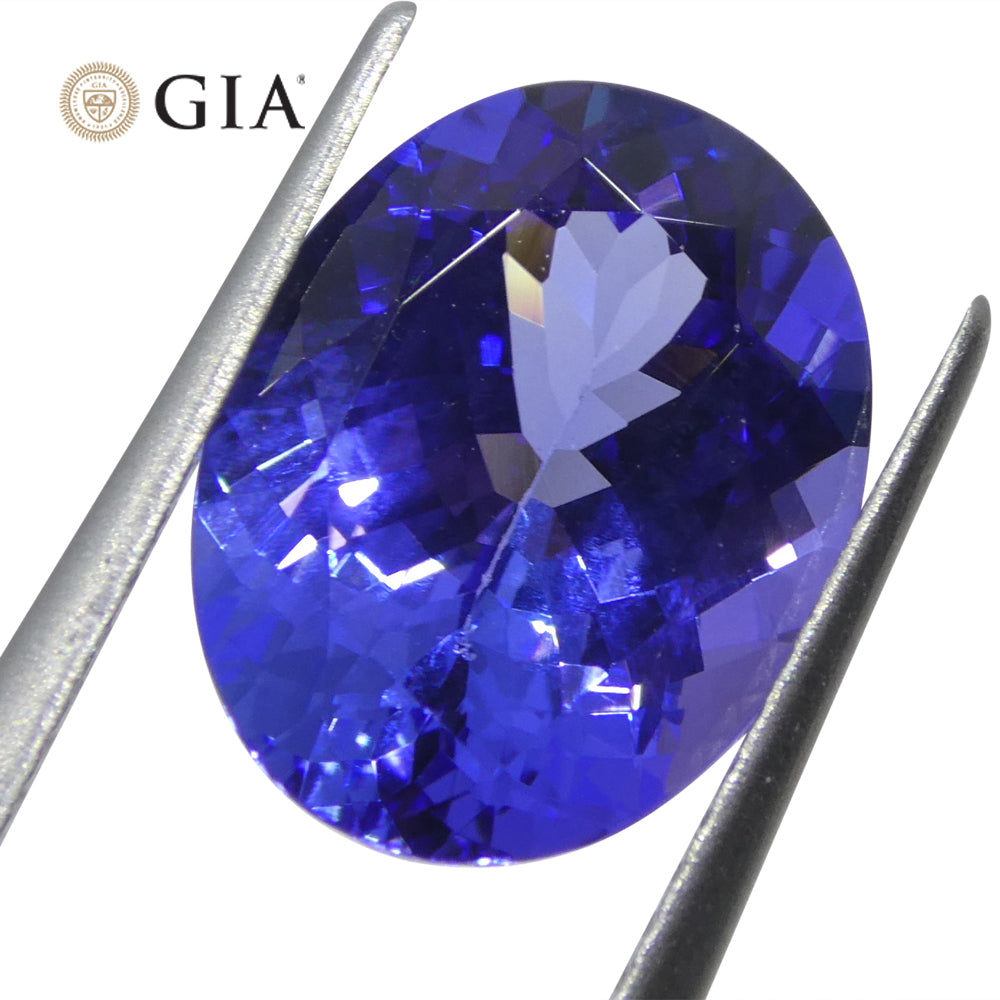 4.29ct Oval Blue-Violet Tanzanite GIA Certified Tanzania - Skyjems Wholesale Gemstones