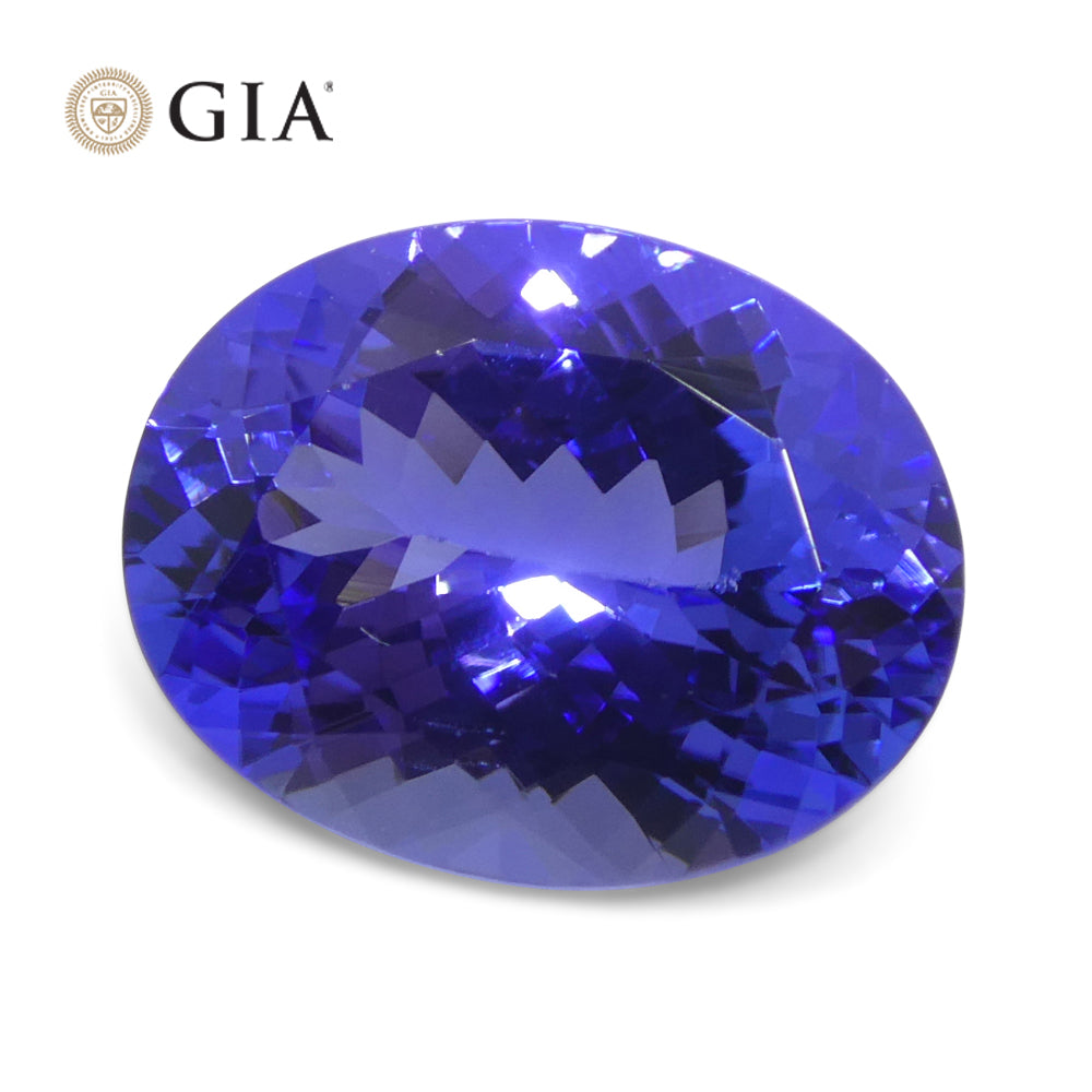 4.29ct Oval Blue-Violet Tanzanite GIA Certified Tanzania - Skyjems Wholesale Gemstones