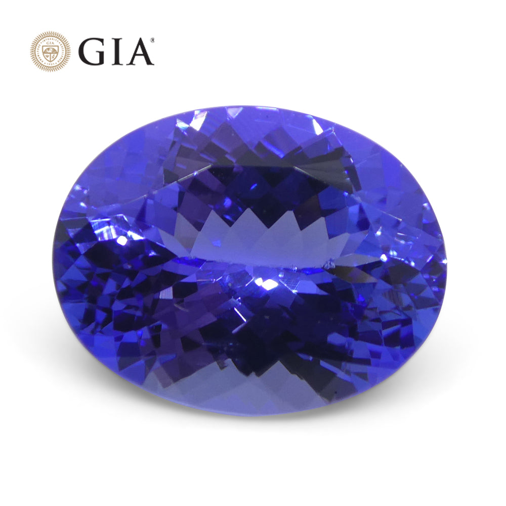 4.29ct Oval Blue-Violet Tanzanite GIA Certified Tanzania - Skyjems Wholesale Gemstones