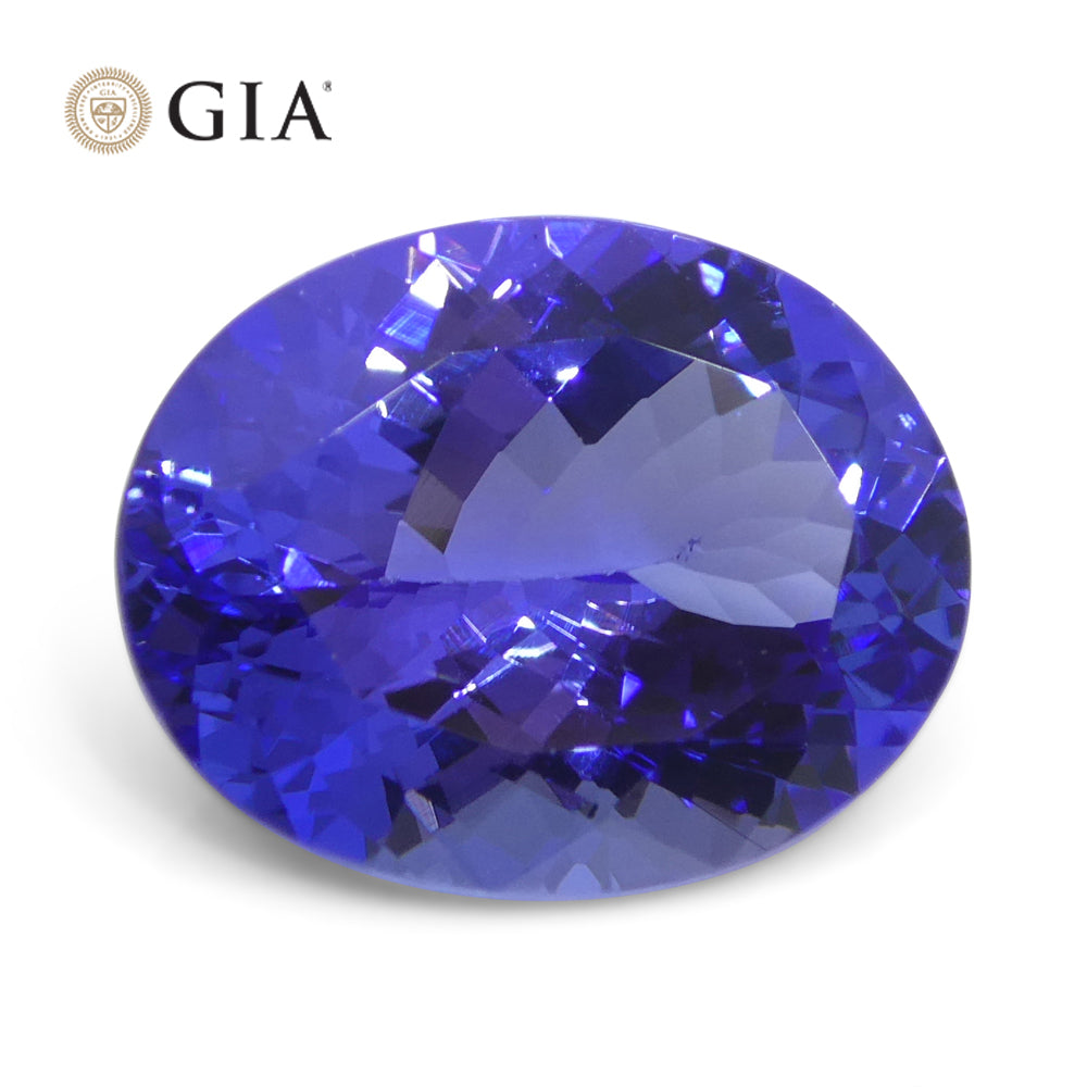 4.29ct Oval Blue-Violet Tanzanite GIA Certified Tanzania - Skyjems Wholesale Gemstones