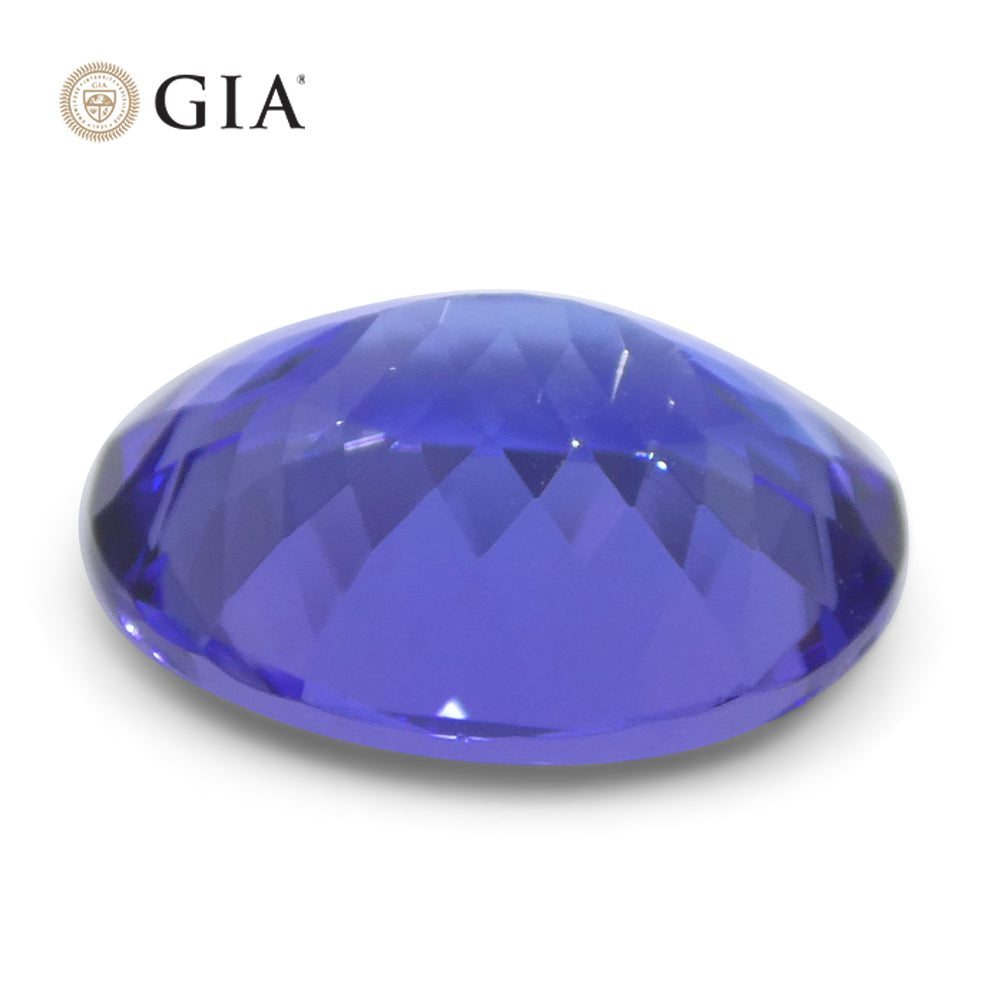 4.29ct Oval Blue-Violet Tanzanite GIA Certified Tanzania - Skyjems Wholesale Gemstones