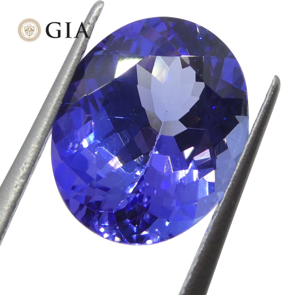 4.69ct Oval Blue-Violet Tanzanite GIA Certified Tanzania - Skyjems Wholesale Gemstones