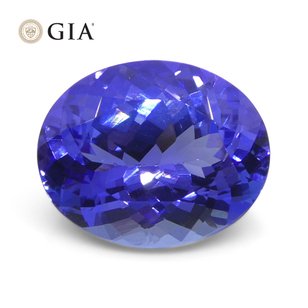 4.69ct Oval Blue-Violet Tanzanite GIA Certified Tanzania - Skyjems Wholesale Gemstones