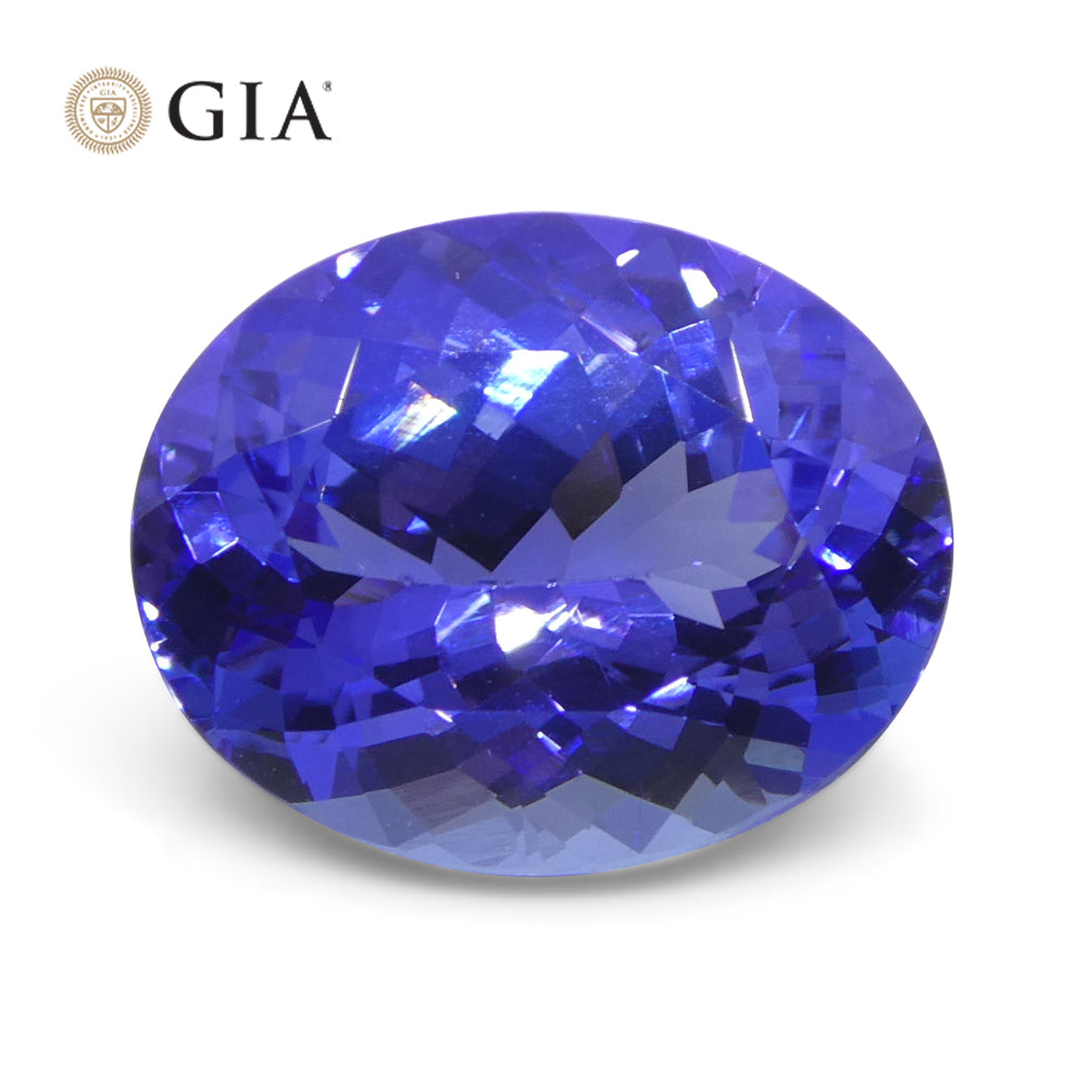 4.69ct Oval Blue-Violet Tanzanite GIA Certified Tanzania - Skyjems Wholesale Gemstones