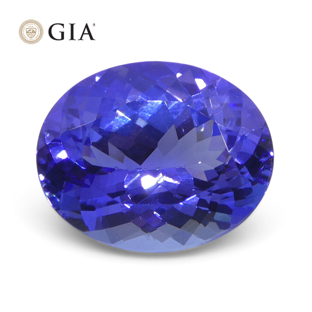 4.69ct Oval Blue-Violet Tanzanite GIA Certified Tanzania - Skyjems Wholesale Gemstones