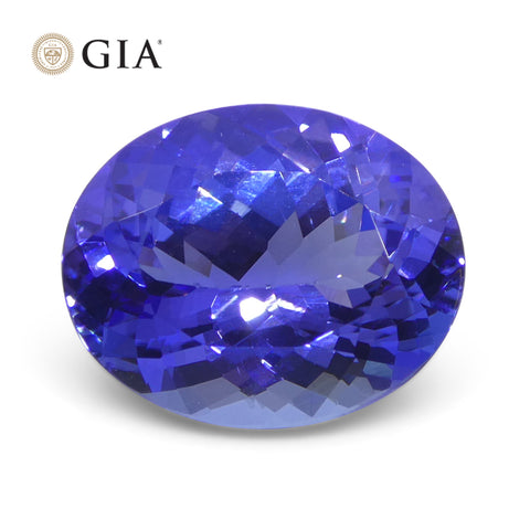 4.69ct Oval Blue-Violet Tanzanite GIA Certified Tanzania