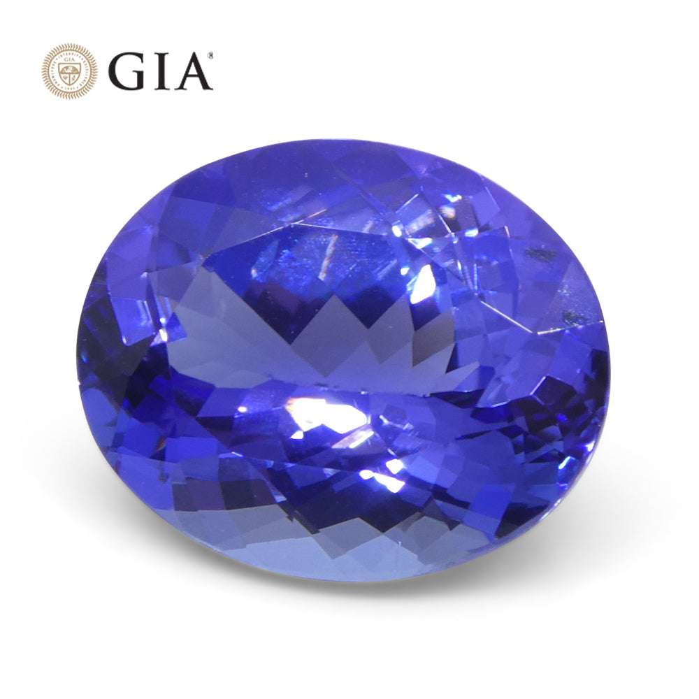 4.69ct Oval Blue-Violet Tanzanite GIA Certified Tanzania - Skyjems Wholesale Gemstones