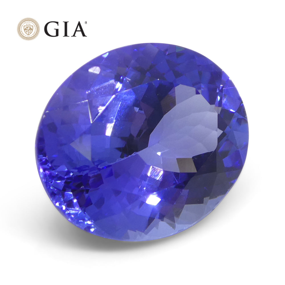 4.69ct Oval Blue-Violet Tanzanite GIA Certified Tanzania - Skyjems Wholesale Gemstones