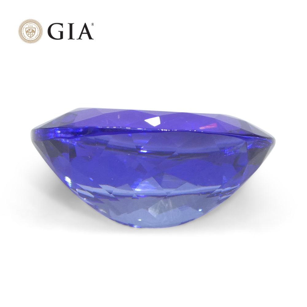 4.69ct Oval Blue-Violet Tanzanite GIA Certified Tanzania - Skyjems Wholesale Gemstones