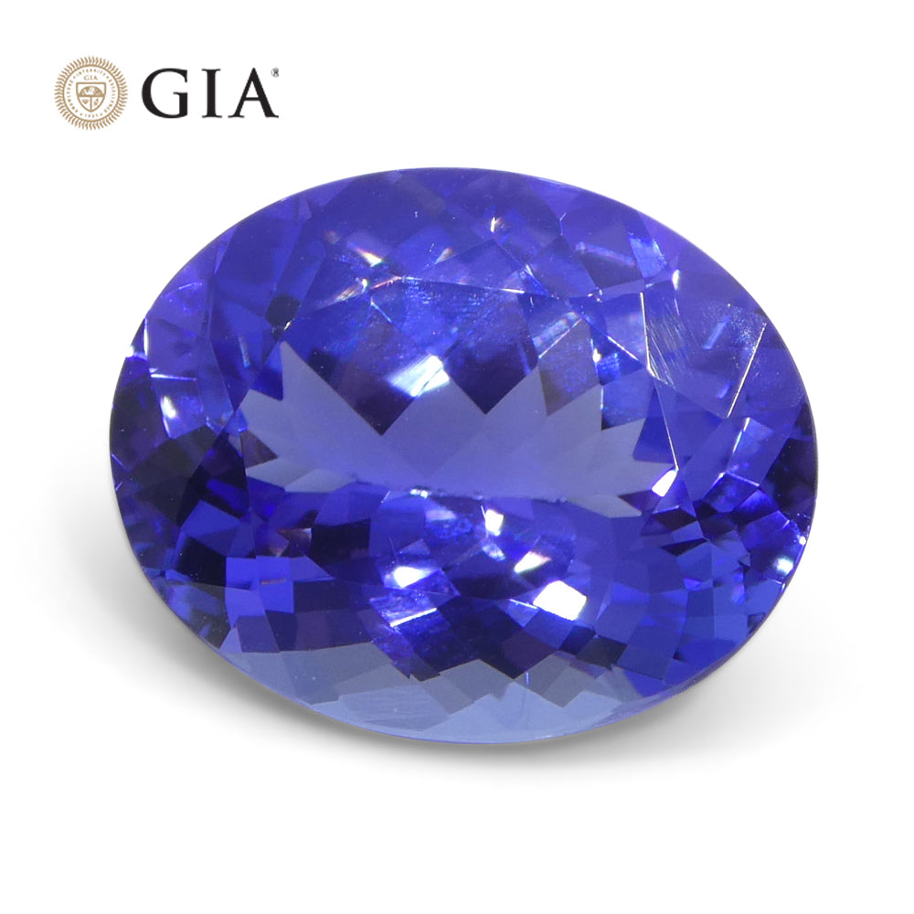 4.69ct Oval Blue-Violet Tanzanite GIA Certified Tanzania - Skyjems Wholesale Gemstones