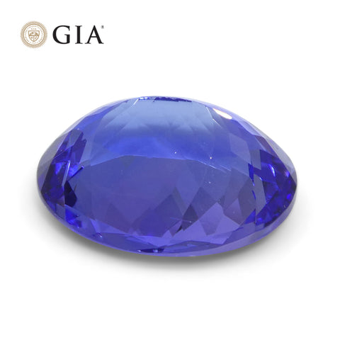 4.69ct Oval Blue-Violet Tanzanite GIA Certified Tanzania