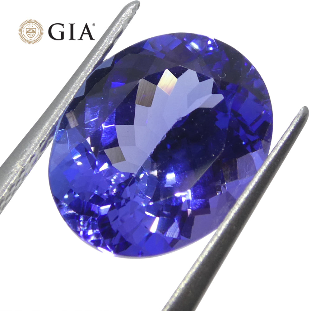 4.69ct Oval Blue-Violet Tanzanite GIA Certified Tanzania - Skyjems Wholesale Gemstones