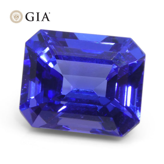 Tanzanite 6.03 cts 11.07 x 9.11 x 7.00 mm Octagonal Violetish Blue  $7500