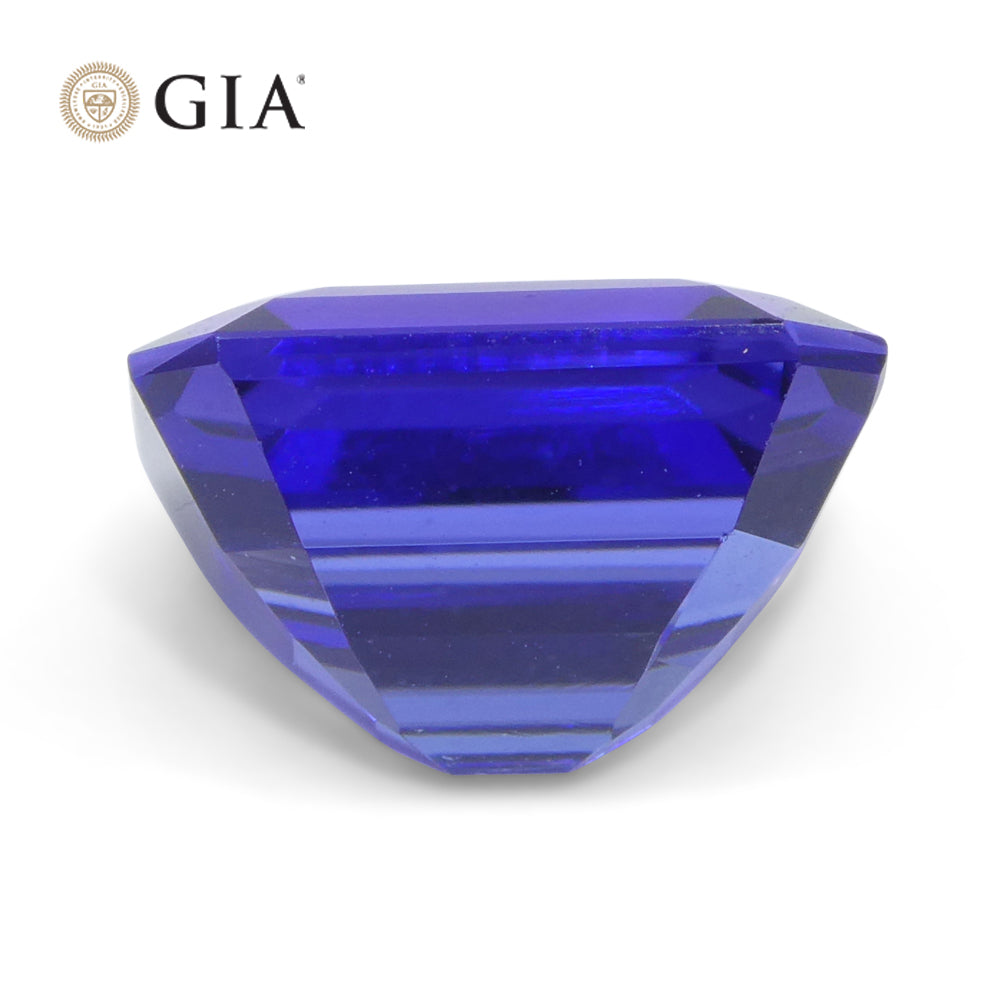 6.03ct Octagonal Violetish Blue Tanzanite GIA Certified Tanzania - Skyjems Wholesale Gemstones