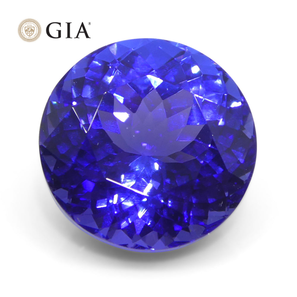 5.52ct Round Violet-Blue Tanzanite GIA Certified Tanzania - Skyjems Wholesale Gemstones