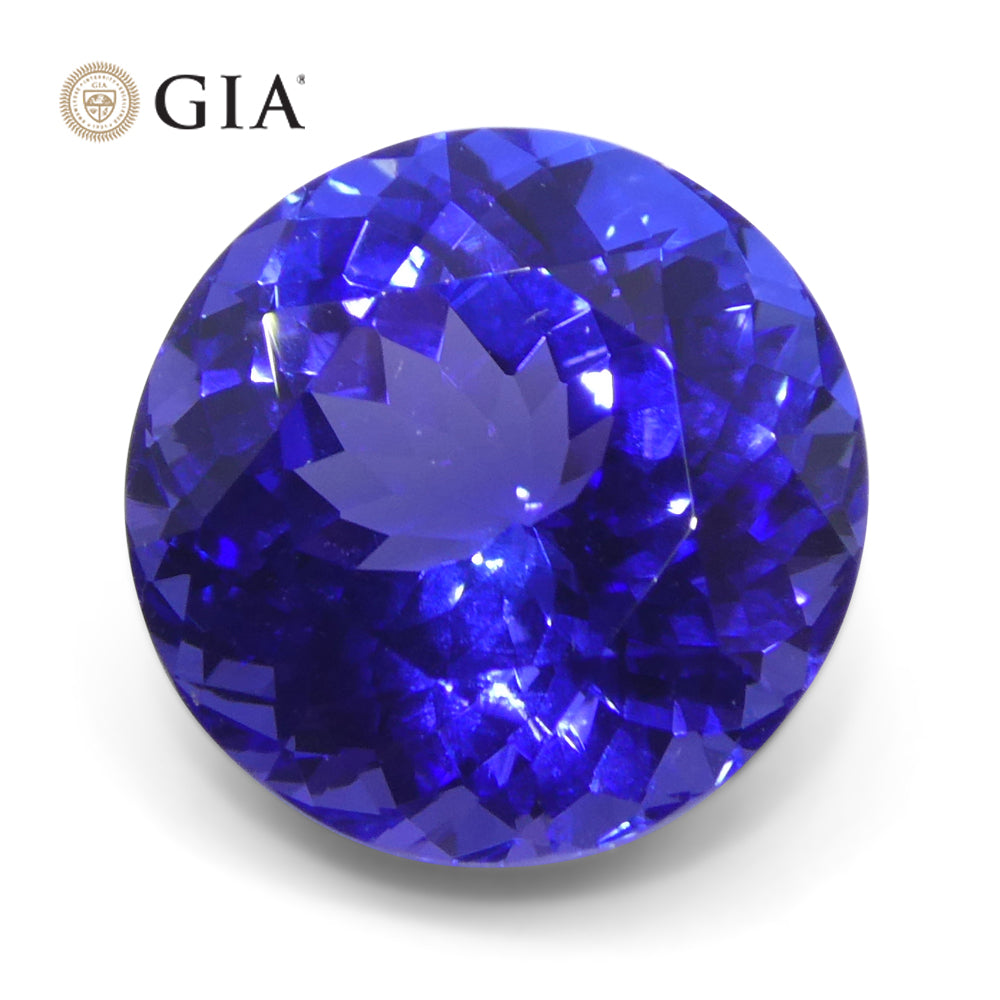 5.52ct Round Violet-Blue Tanzanite GIA Certified Tanzania - Skyjems Wholesale Gemstones