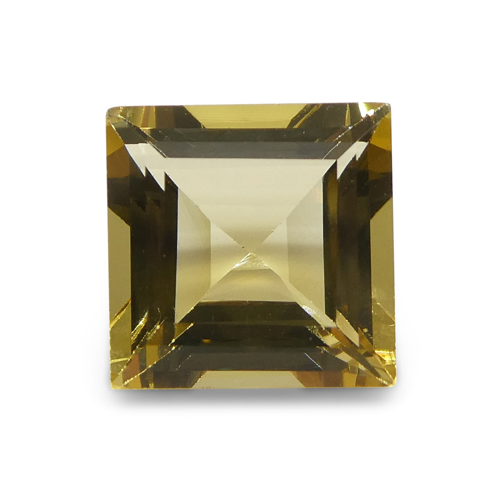 2.76ct Square Yellow Heliodor from Brazil - Skyjems Wholesale Gemstones