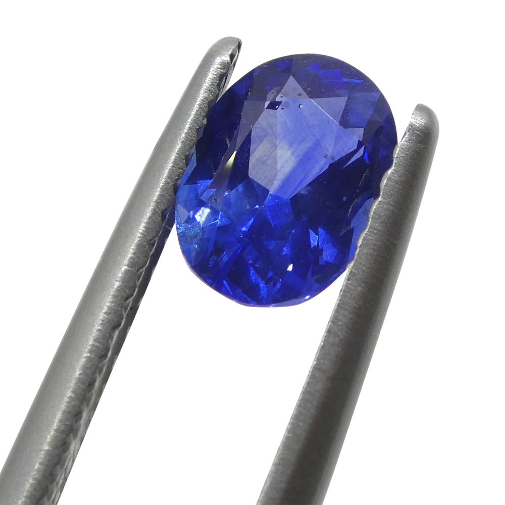 1.11ct Oval Blue Sapphire IGI Certified - Skyjems Wholesale Gemstones