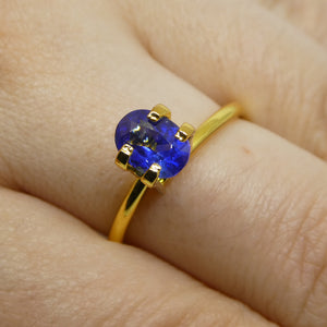 1.11ct Oval Blue Sapphire IGI Certified - Skyjems Wholesale Gemstones