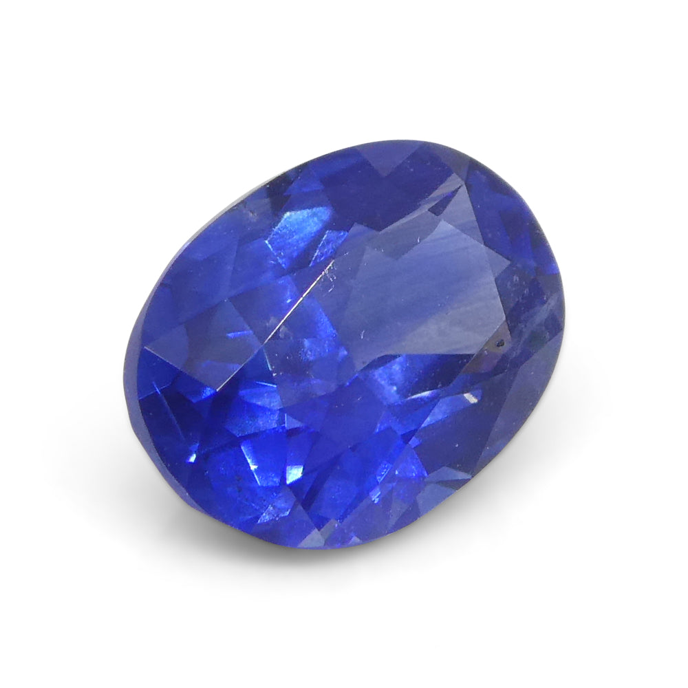 1.11ct Oval Blue Sapphire IGI Certified - Skyjems Wholesale Gemstones