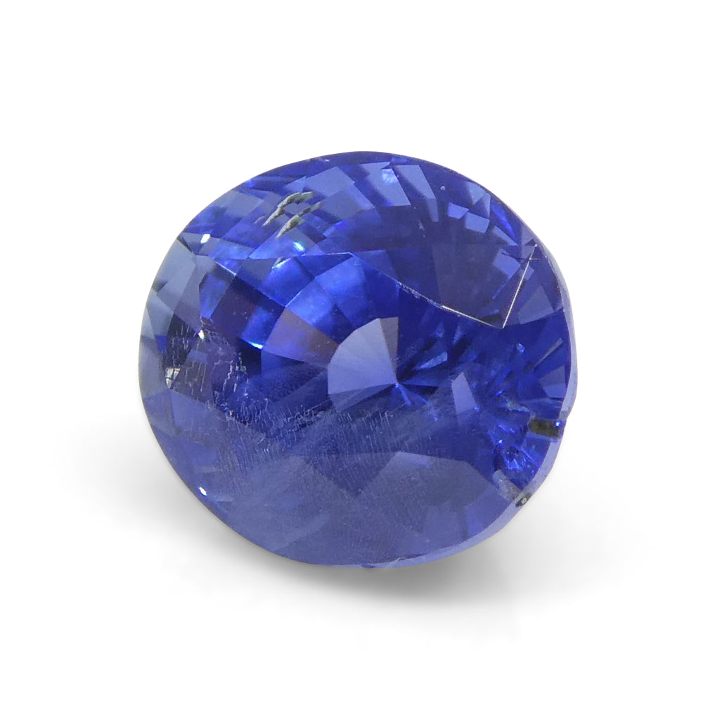 1.20ct Oval Blue Sapphire IGI Certified Unheated, Sri Lanka - Skyjems Wholesale Gemstones