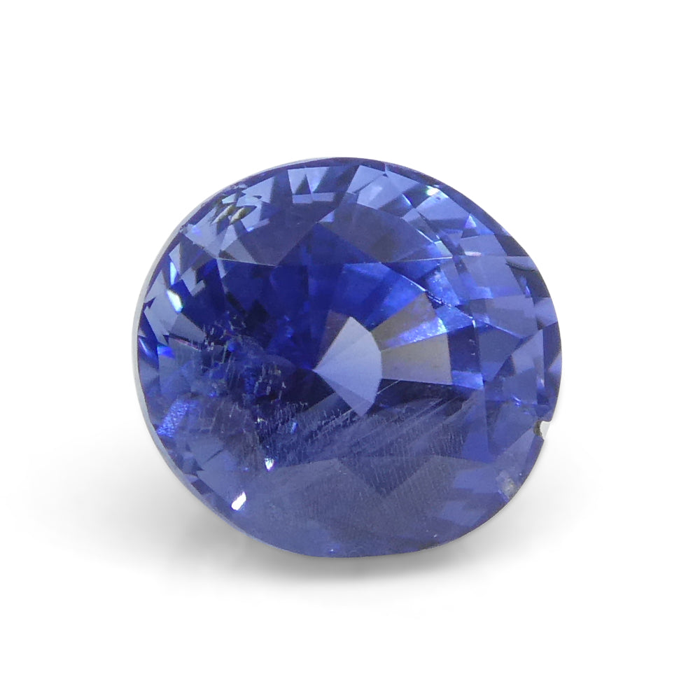 1.20ct Oval Blue Sapphire IGI Certified Unheated, Sri Lanka - Skyjems Wholesale Gemstones