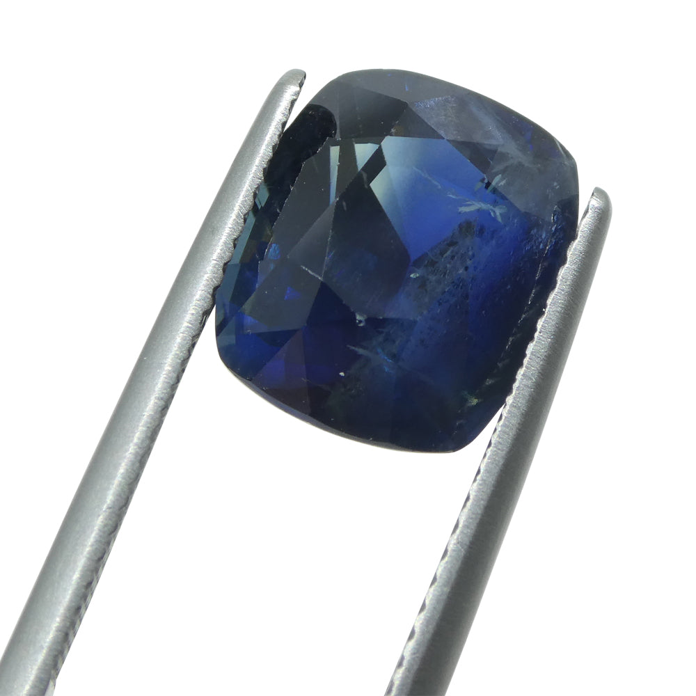 8.96 ct Blue Sapphire Cushion IGI Certified Ethiopian, Unheated - Skyjems Wholesale Gemstones