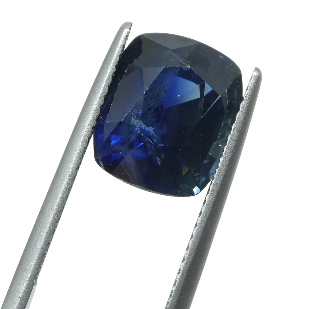 8.96 ct Blue Sapphire Cushion IGI Certified Ethiopian, Unheated - Skyjems Wholesale Gemstones