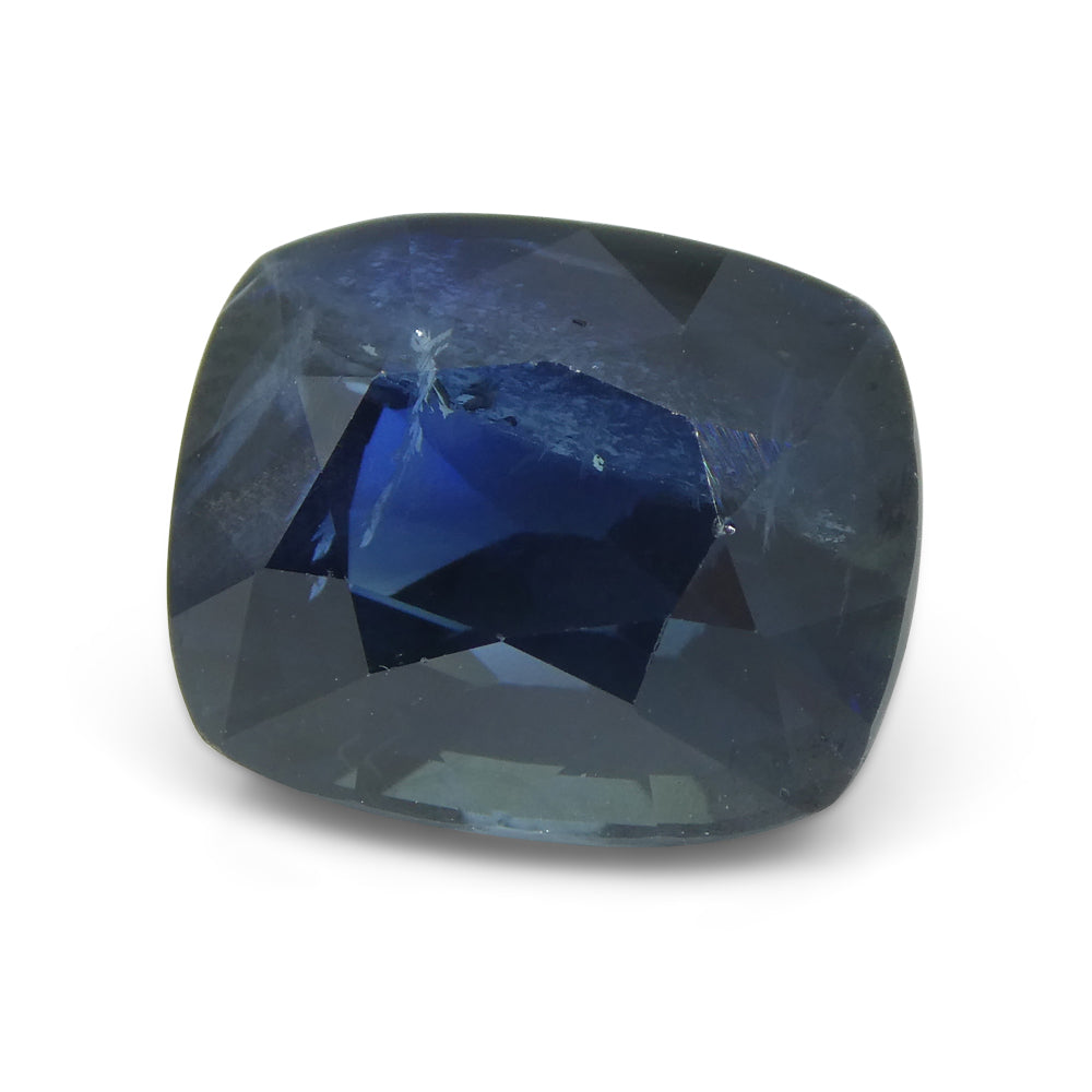 8.96 ct Blue Sapphire Cushion IGI Certified Ethiopian, Unheated - Skyjems Wholesale Gemstones