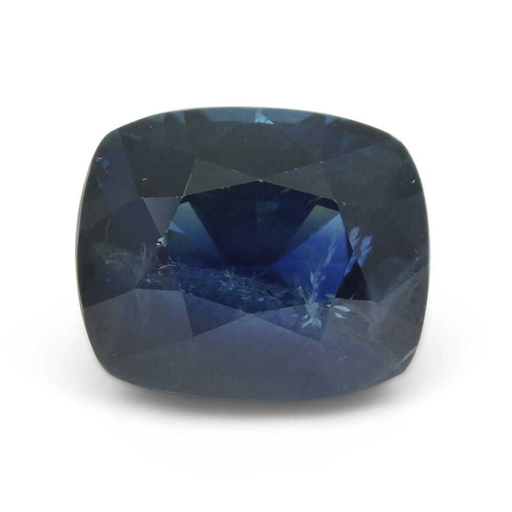 8.96 ct Blue Sapphire Cushion IGI Certified Ethiopian, Unheated - Skyjems Wholesale Gemstones