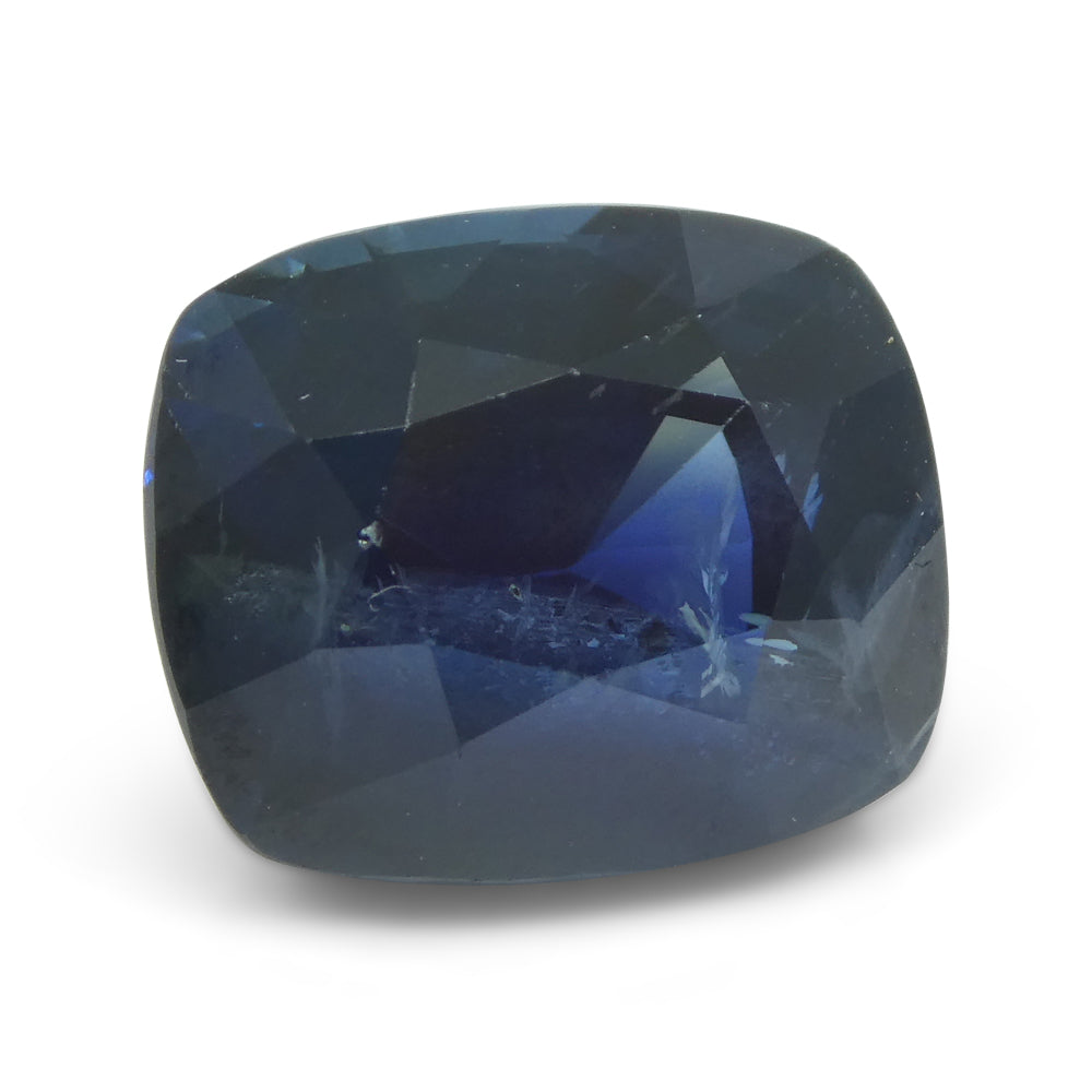 8.96 ct Blue Sapphire Cushion IGI Certified Ethiopian, Unheated - Skyjems Wholesale Gemstones