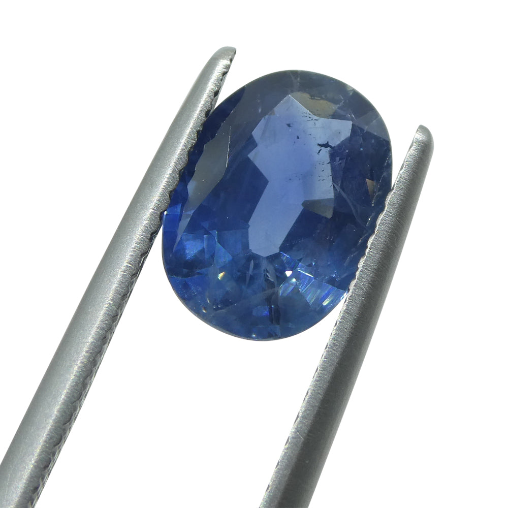 2.78ct Blue Tanzanian Sapphire Oval, IGI Certified Gemstone from SkyJems' Premium African Collection