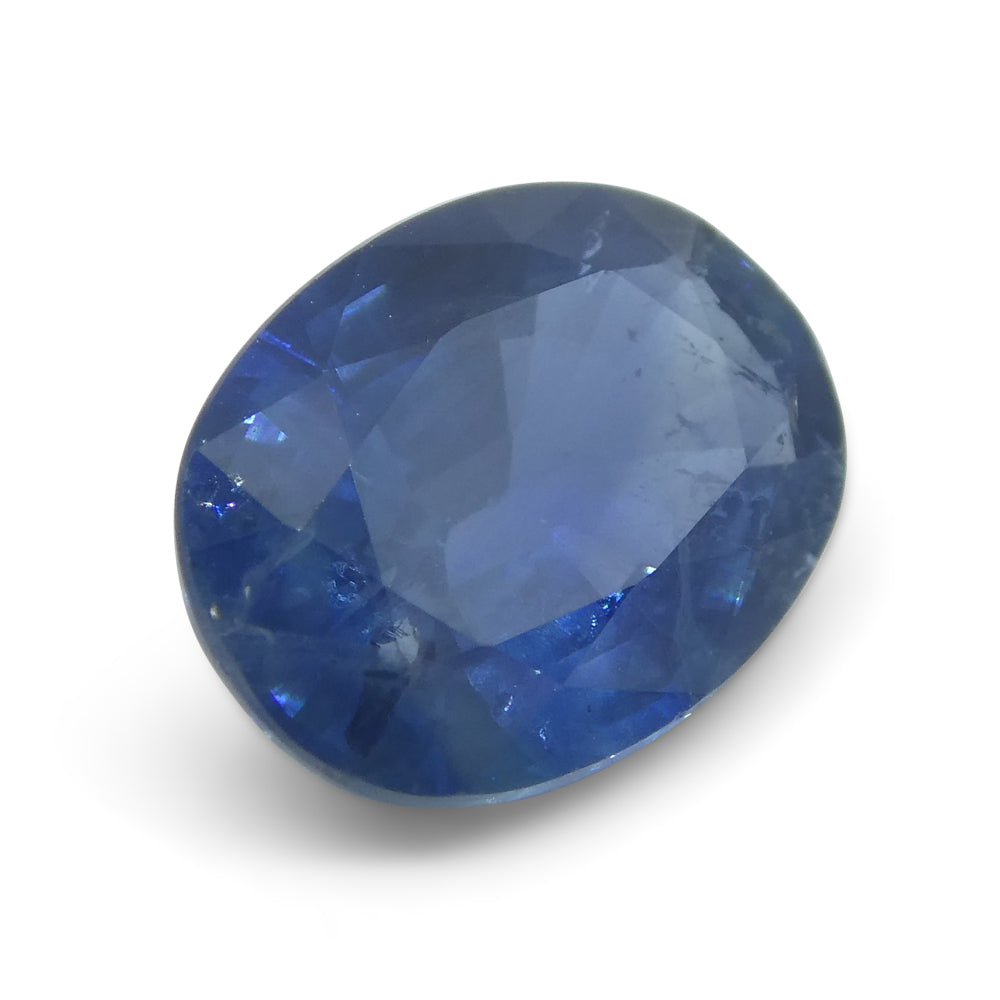 2.78ct Blue Tanzanian Sapphire Oval, IGI Certified Gemstone from SkyJems Canadian Gem Specialists