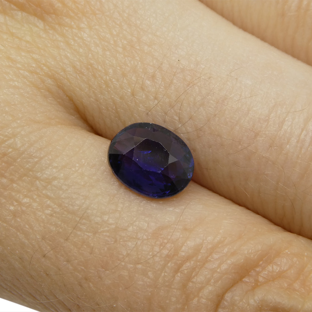 2.17ct Color Change Sapphire Oval IGI Certified Sri Lankan - Skyjems Wholesale Gemstones