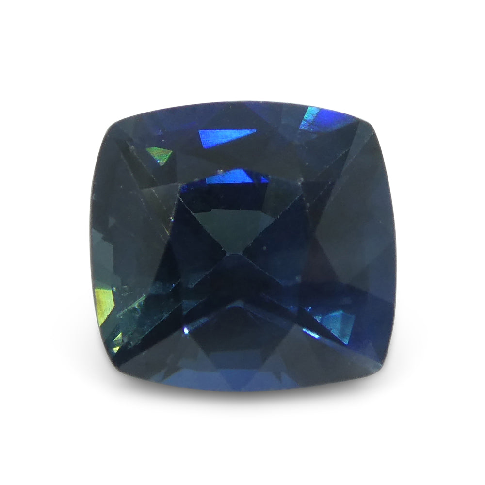 1.66ct Teal Blue Sapphire Cushion IGI Certified Ethiopian - Skyjems Wholesale Gemstones