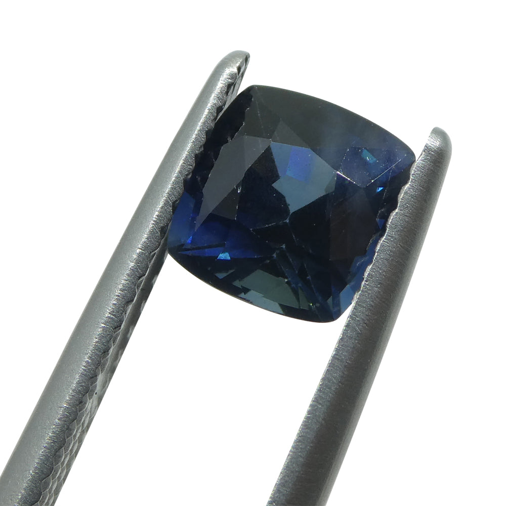 1.66ct Teal Blue Sapphire Cushion IGI Certified Ethiopian - Skyjems Wholesale Gemstones