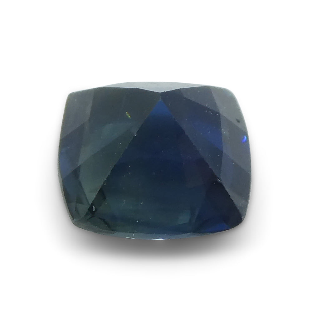 1.66ct Teal Blue Sapphire Cushion IGI Certified Ethiopian - Skyjems Wholesale Gemstones