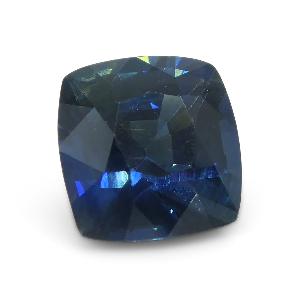 1.66ct Teal Blue Sapphire Cushion IGI Certified Ethiopian - Skyjems Wholesale Gemstones